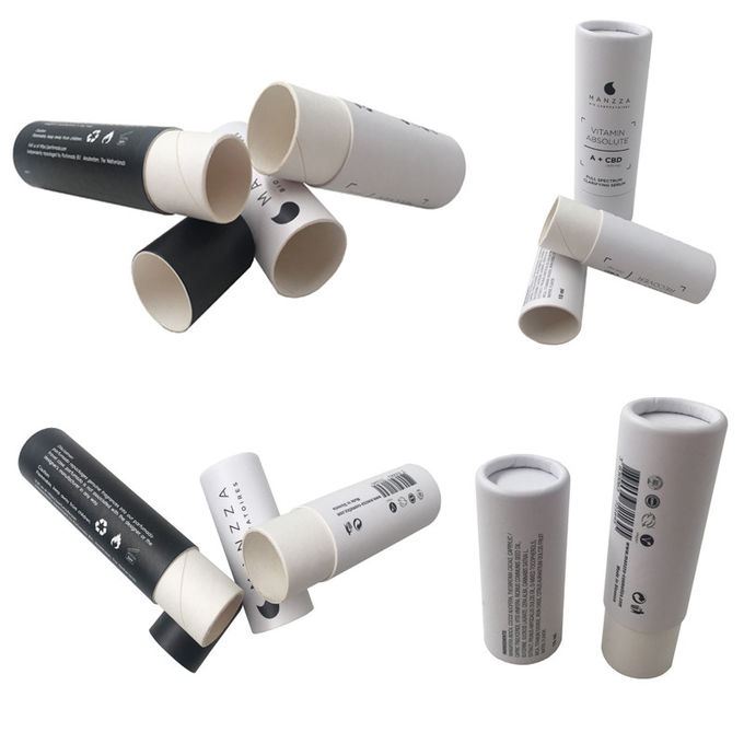 El empaquetado disponible del cilindro de Kraft de los tubos del protector labial del cartón crea para requisitos particulares