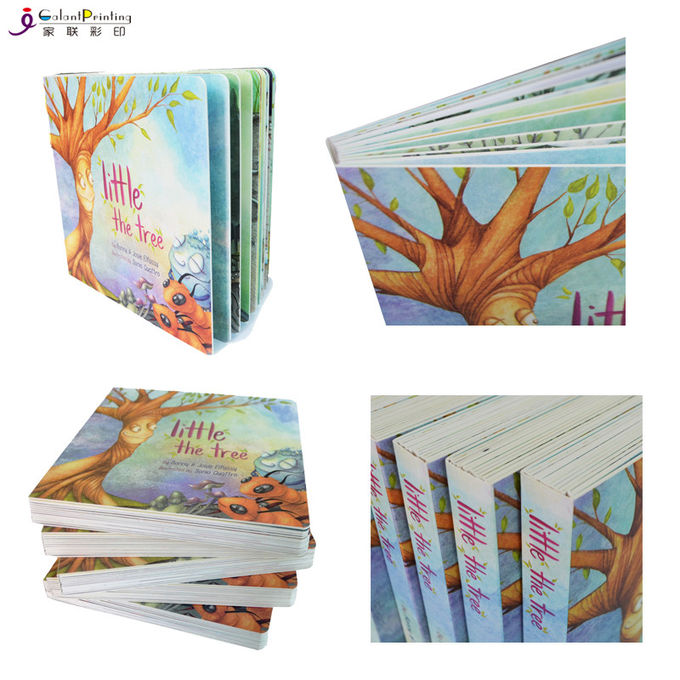 libro educativo del tablero de los niños delicados de encargo de los servicios de impresión del papel de arte 350gsm
