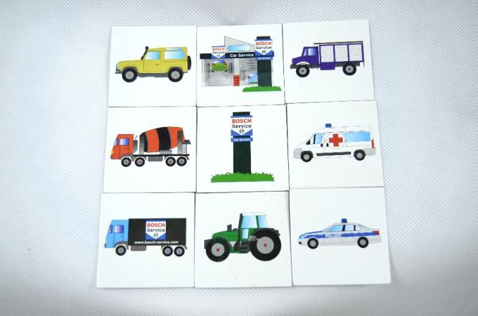 Diseños personalizados de automóviles de transporte Educativo de memoria Juegos de cartas para jóvenes y niños en tamaño personalizado 1