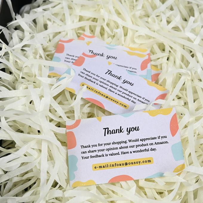 Impresión de logotipos personalizados Tarjetas de comentarios comerciales en púrpura para la promoción de pequeñas empresas 5
