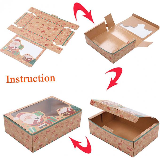 Pasteles de Navidad Galletas Chocolates y más Cajas de embalaje impresas personalizadas para alimentos 6