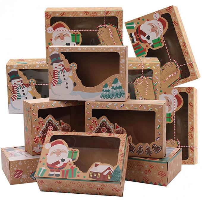 Pasteles de Navidad Galletas Chocolates y más Cajas de embalaje impresas personalizadas para alimentos 5