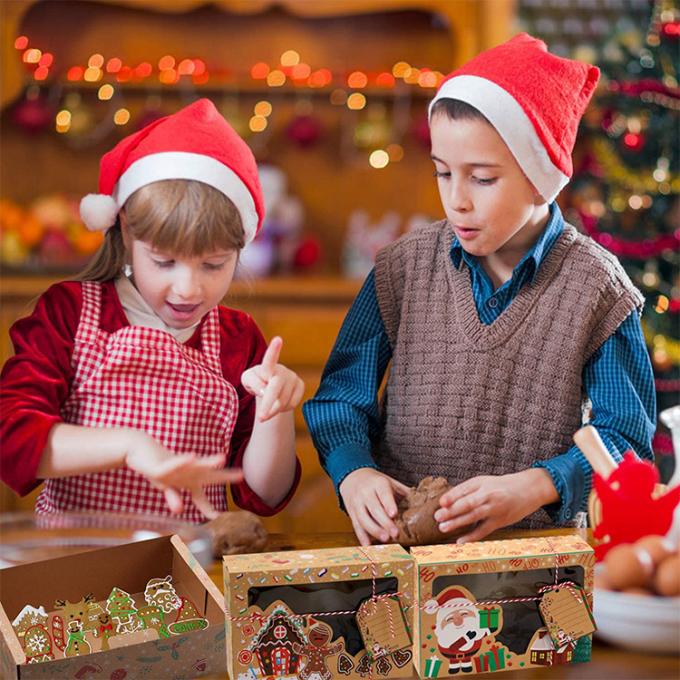 Pasteles de Navidad Galletas Chocolates y más Cajas de embalaje impresas personalizadas para alimentos 7