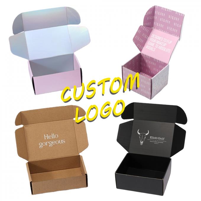 Embalaje de ropa de color personalizado de cartón Cajas de envío para artesanías industriales de regalos 12