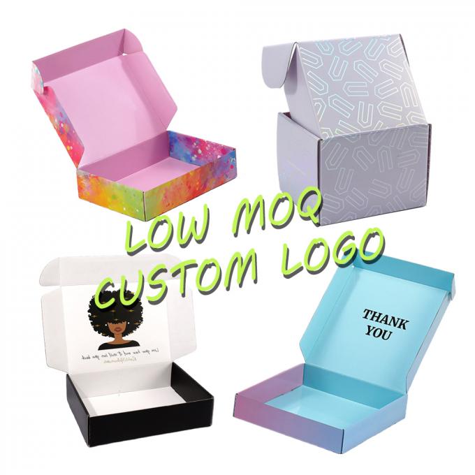 Embalaje de ropa de color personalizado de cartón Cajas de envío para artesanías industriales de regalos 11