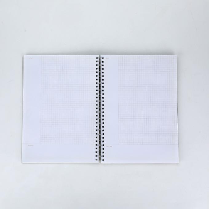 Logotipo personalizado Papel de oficina de ruleta ancha Cuadernos de escritura en espiral para estudiantes con cierre elástico 8