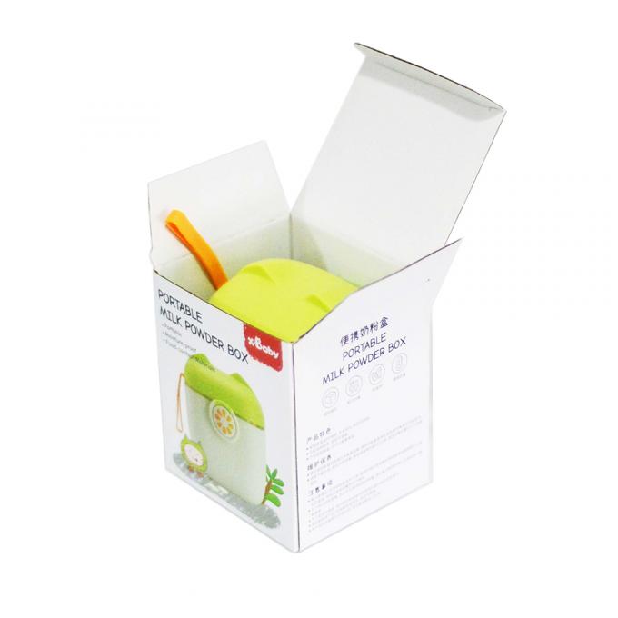 Caja de cartón plegable cuadrada robusta Cajas de embalaje de papel kraft blanco reciclado personalizado 8