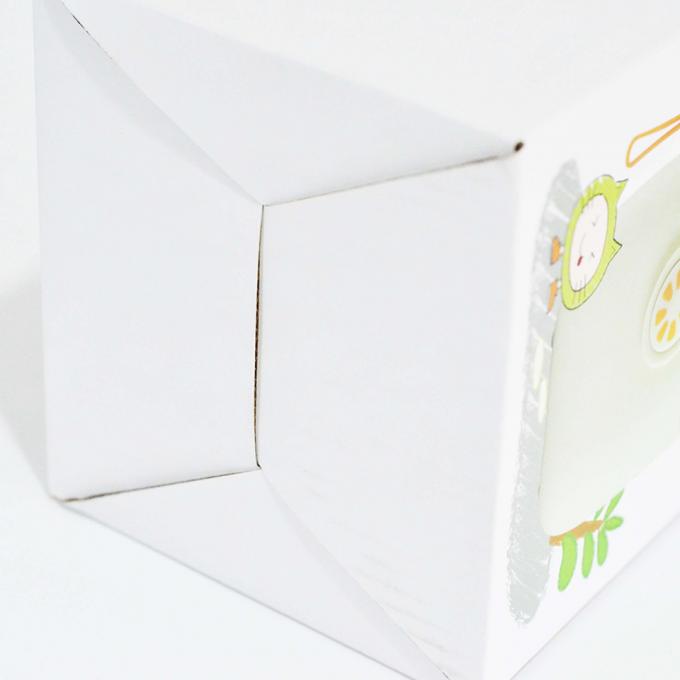 Caja de cartón plegable cuadrada robusta Cajas de embalaje de papel kraft blanco reciclado personalizado 9
