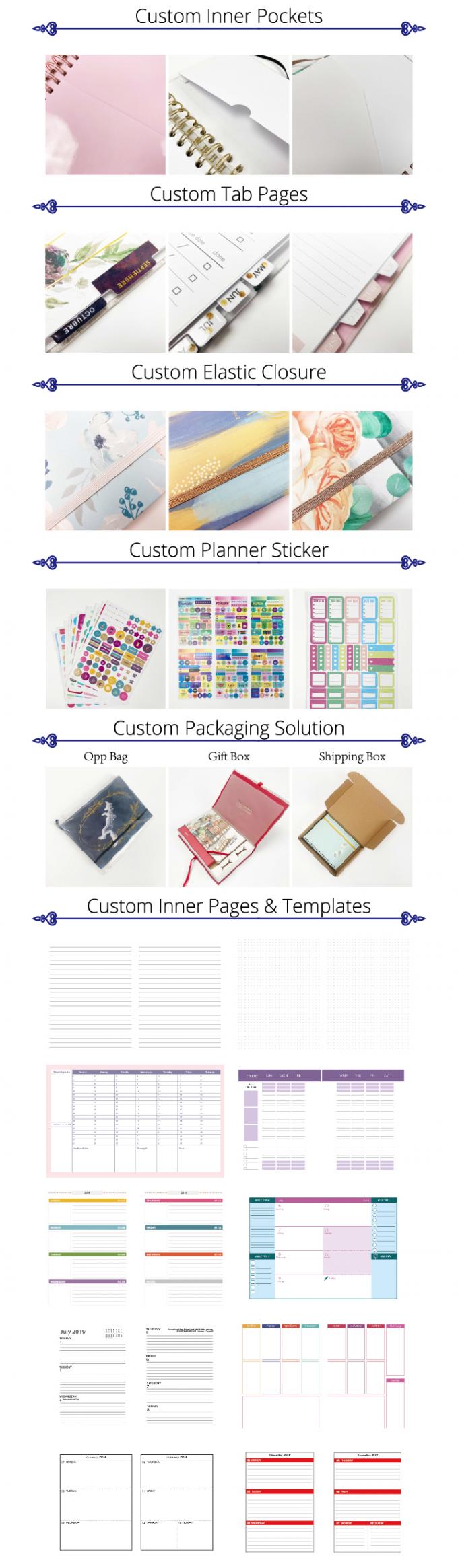 Cuaderno de escritura de composición en espiral con 40-80 páginas interiores 11