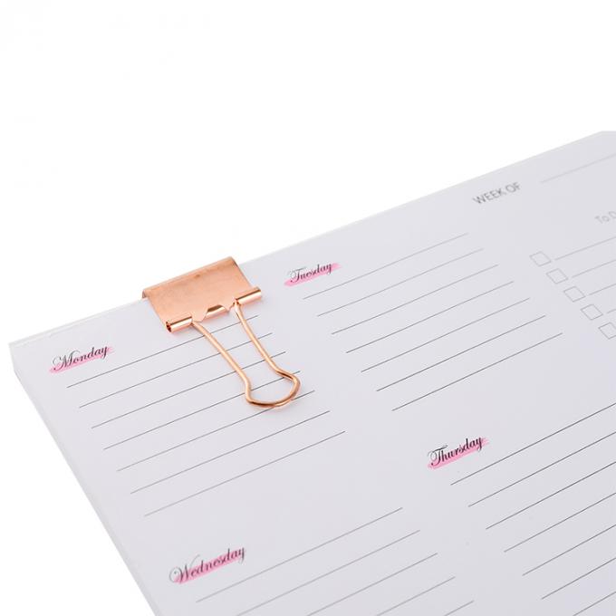 Impresión offset Personalización de impresoras duraderas y suaves Enlaces de planificación semanal y cuadernos 50 hojas 1