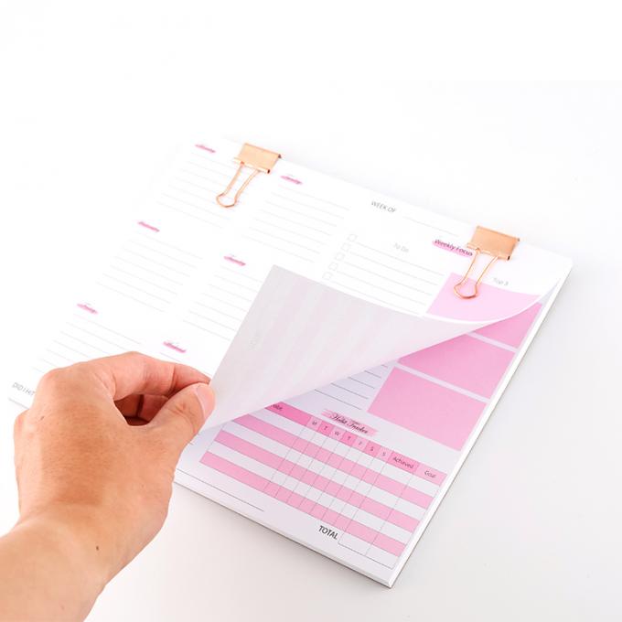 Impresión offset Personalización de impresoras duraderas y suaves Enlaces de planificación semanal y cuadernos 50 hojas 2