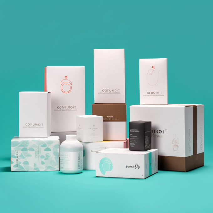 CMYK Color Pantone Impresión personalizada Envasado en cartón blanco ecológico en caja cosmética 10