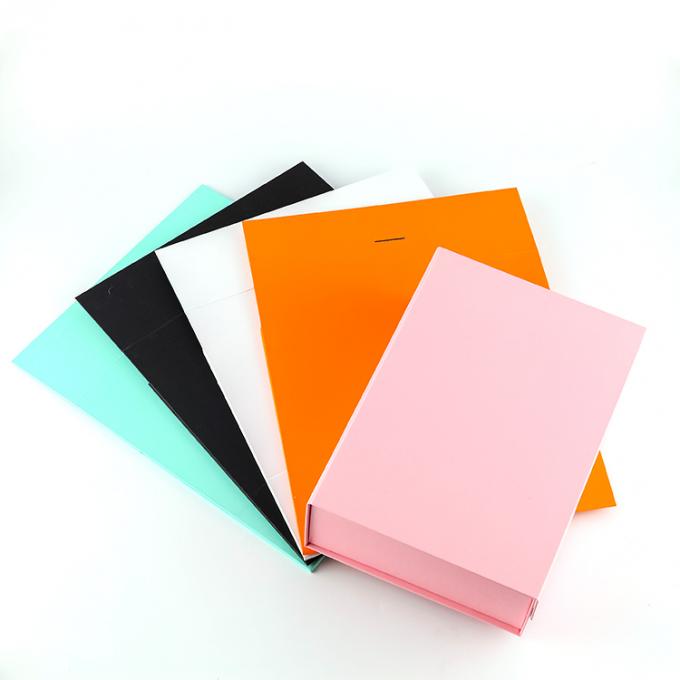 Embalaje de papel de tapa dura con logotipo personalizado, caja de regalo plegable con imán plegable con tapa magnética 7