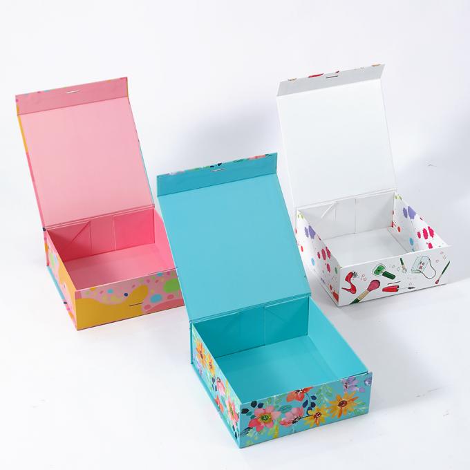 Calzado industrial Ropa de lujo de colores plegable de cierre magnético caja de embalaje de regalo 6