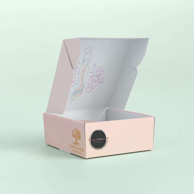 Cajas de embalaje de maquillaje cosmético ecológico Cajas de envío postal de cartón corrugado 7