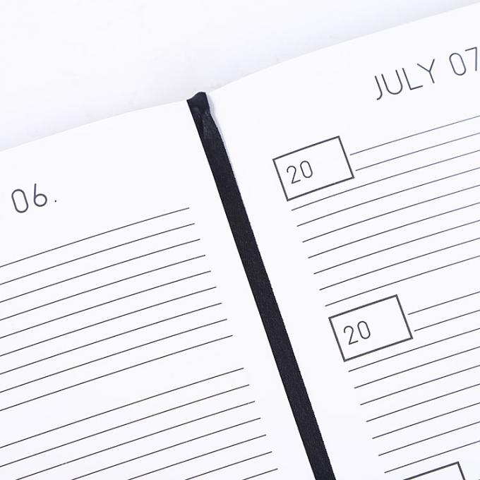 A5 Cuaderno laminado de tapa dura Impresión de 365 páginas Horario diario Planificador de agenda 0