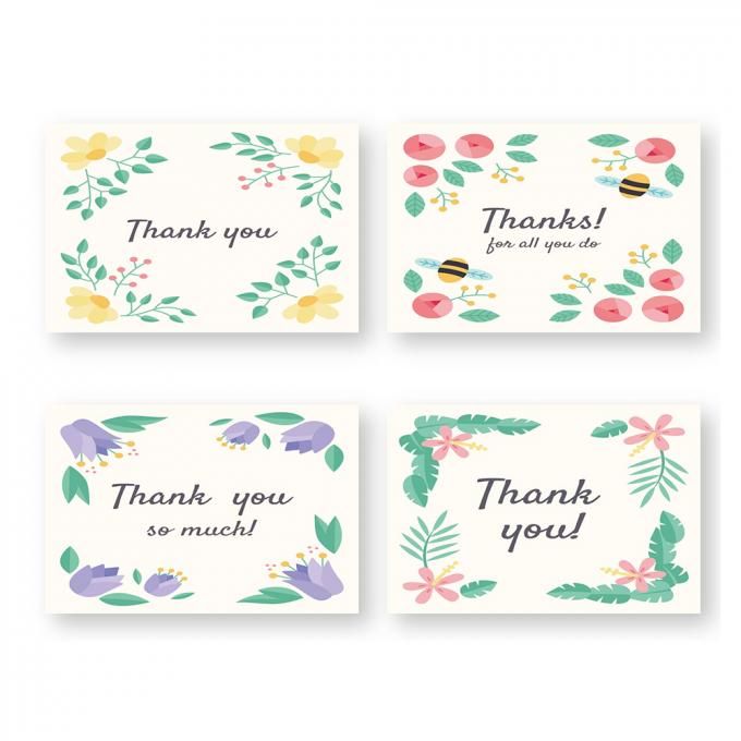 Impresión de tarjetas personalizadas en papel Negocio de colores Tarjetas de agradecimiento Impresión offset 3
