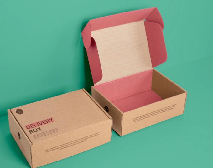 Impresión CMYK Impresión de papel kraft cartón embalaje cartón corrugado cajas de envío 9