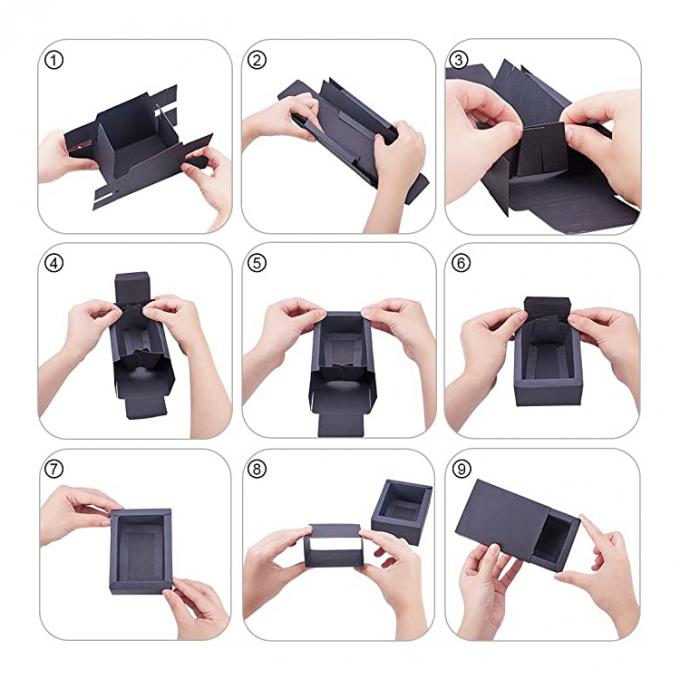 Taquilla de papel de cajón negro para fiesta 3