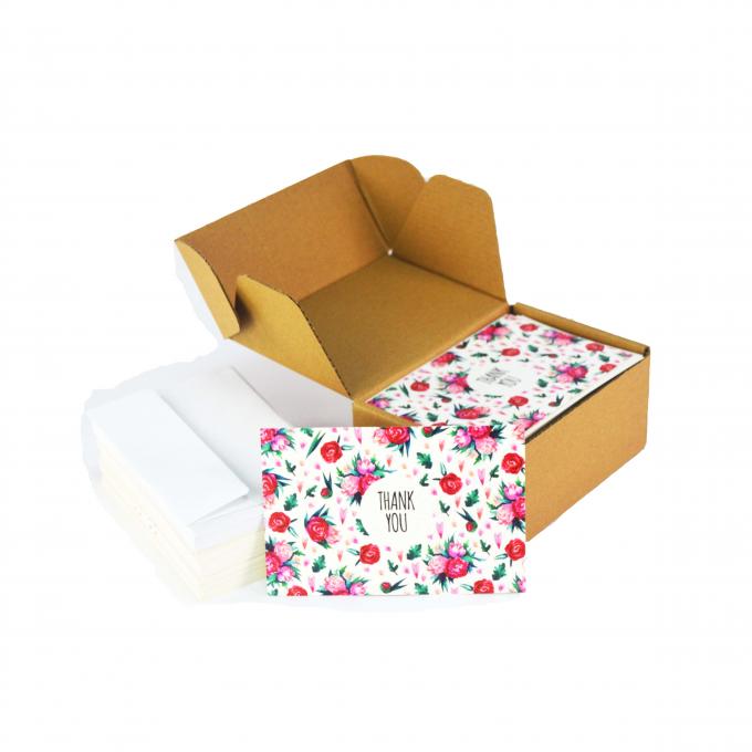 Impresión de tarjetas personalizadas en papel Negocio de colores Tarjetas de agradecimiento Impresión offset 8