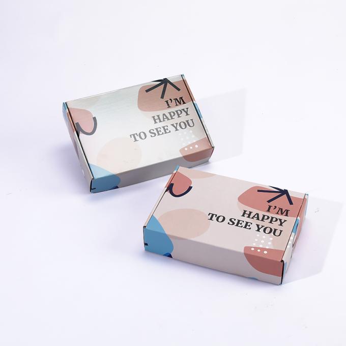 Caja de papel ondulado grande reciclable para el envío de trajes velas de joyería impresas a medida 11
