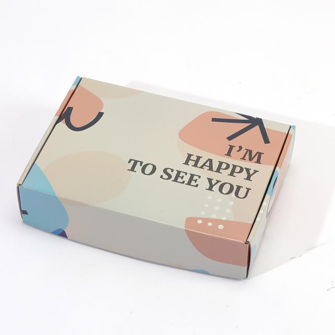 Caja de papel ondulado grande reciclable para el envío de trajes velas de joyería impresas a medida 8