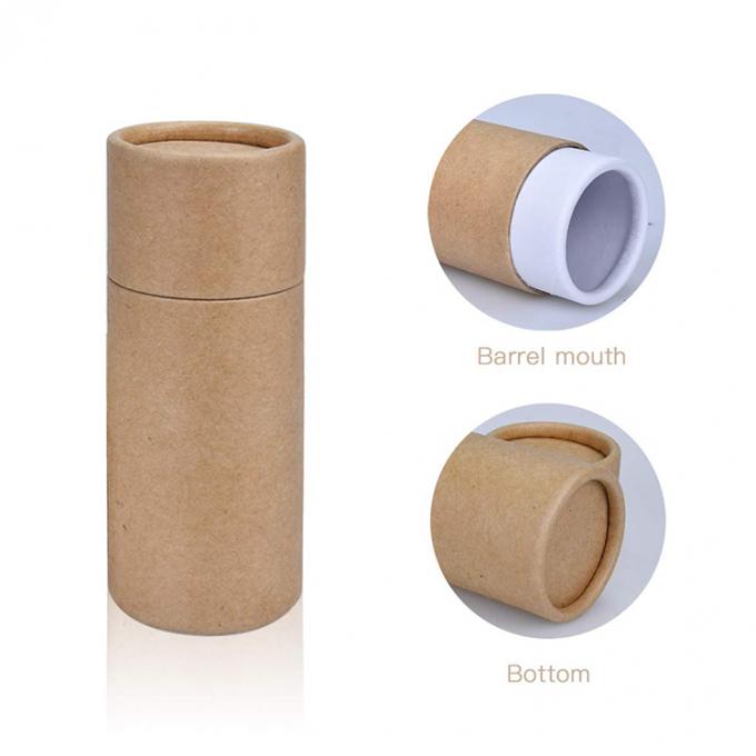 Caja de embalaje de té con logotipo personalizado reciclable Caja de tubos de papel Kraft cilindro de regalo 9