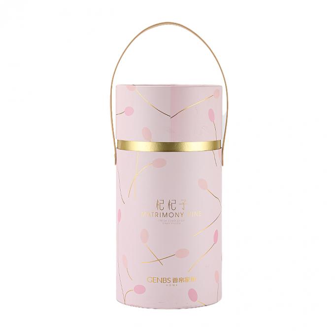 Logotipo personalizado Bolsa de embalaje de cilindro reciclado de calidad alimentaria Tubos de cartón de papel kraft CMYK 1