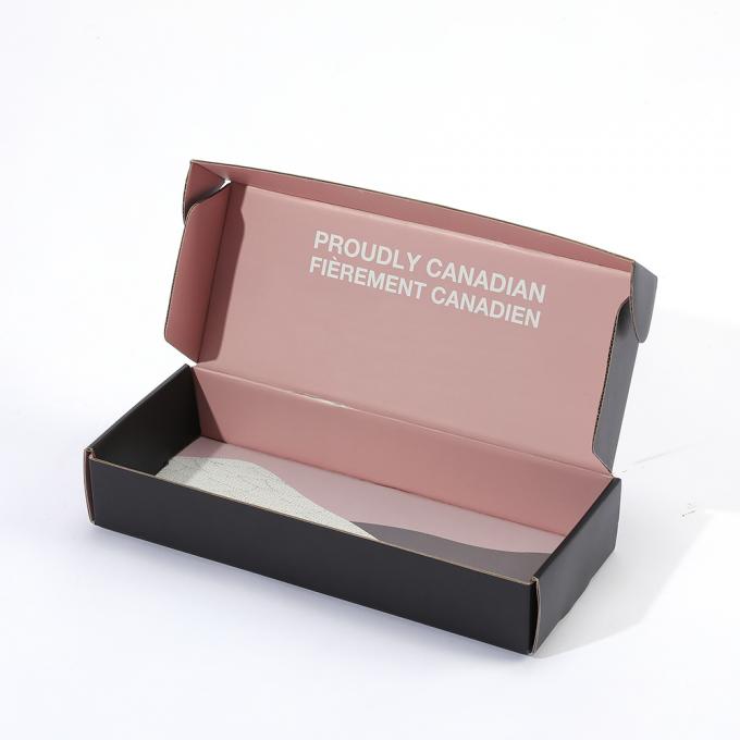 Caja de extensión de cabello de pedido personalizado CMYK Pantone Color cartón corrugado Caja de correo 6