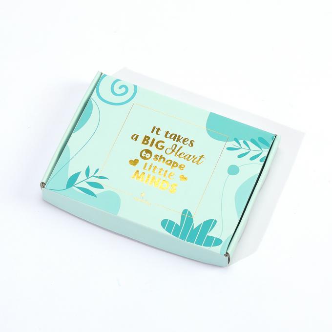 Paquete de regalo de ropa de cartón Caja de suscripción de envío verde 8