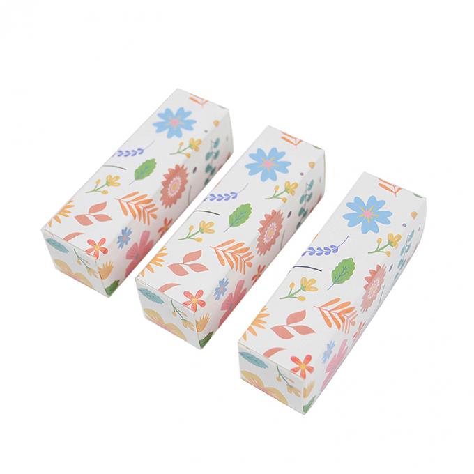 Logotipo personalizado Imprimido Tub End Kraft Paper Box para embalaje de lápiz labial cosmético Gloss labial 9