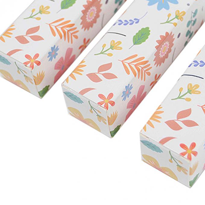 Logotipo personalizado Imprimido Tub End Kraft Paper Box para embalaje de lápiz labial cosmético Gloss labial 10