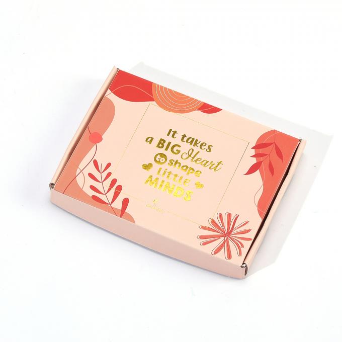 Reciclados de papel kraft rojo cartón corrugado caja de correo personalizada para embalaje de envío 7
