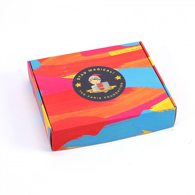Logotipo personalizado Embalaje de correo de papel Impresión a color Caja de correo de envío corrugado 7