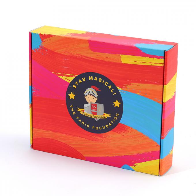 Logotipo personalizado Embalaje de correo de papel Impresión a color Caja de correo de envío corrugado 8