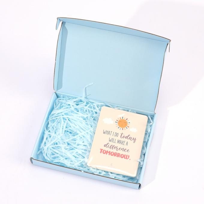 Reciclable Logotipo personalizado Regalos de fiesta Cajas de embalaje Papel corrugado Caja de correo de envío 6