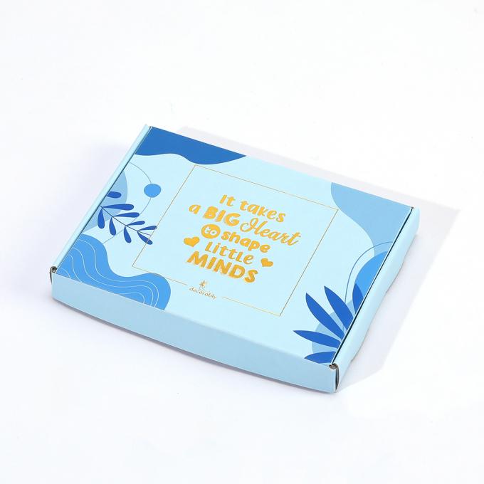 Reciclable Logotipo personalizado Regalos de fiesta Cajas de embalaje Papel corrugado Caja de correo de envío 7