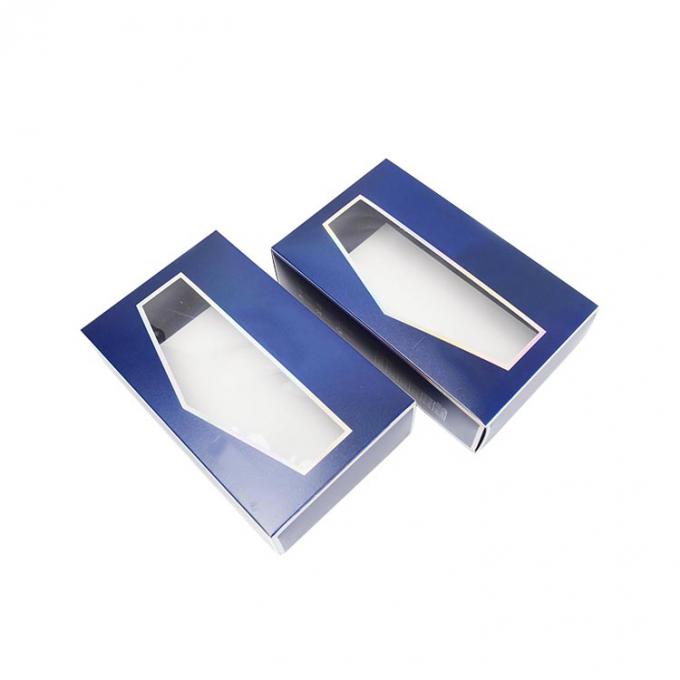 Imprimido Calcetines para hombres Ropa interior Embalaje Caja de regalo con ventana transparente CMYK Pantone 2