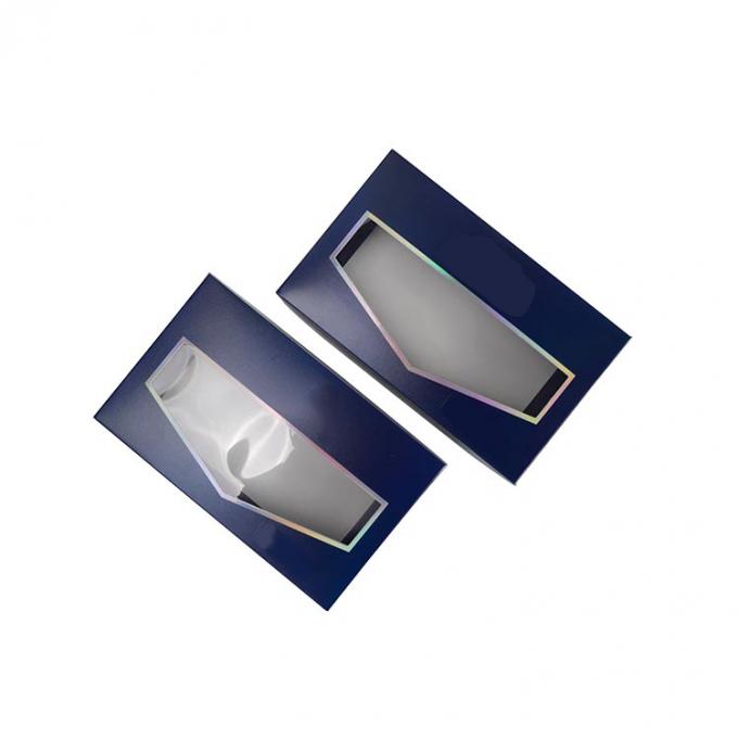 Imprimido Calcetines para hombres Ropa interior Embalaje Caja de regalo con ventana transparente CMYK Pantone 1