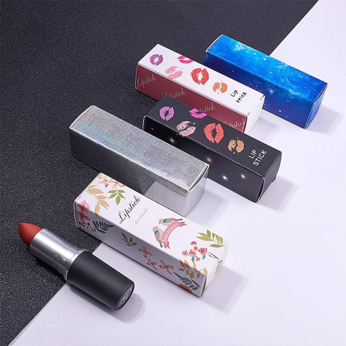 Logotipo Logotipo personalizado Boxes de lápiz labial Diy Reutilizable Gloss de labios Caja de almacenamiento de tubos de papel cosmético 3