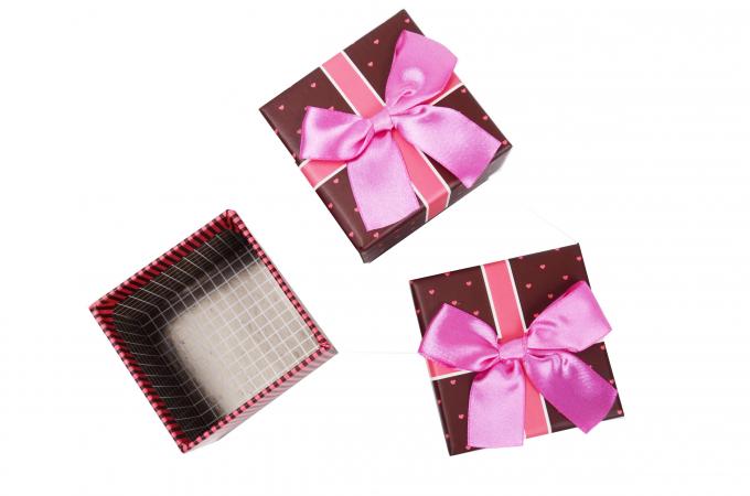 Impresión personalizada de lujo pequeña tapa y base cuadrada joyería regalo embalaje cajas de papel con cinta 6
