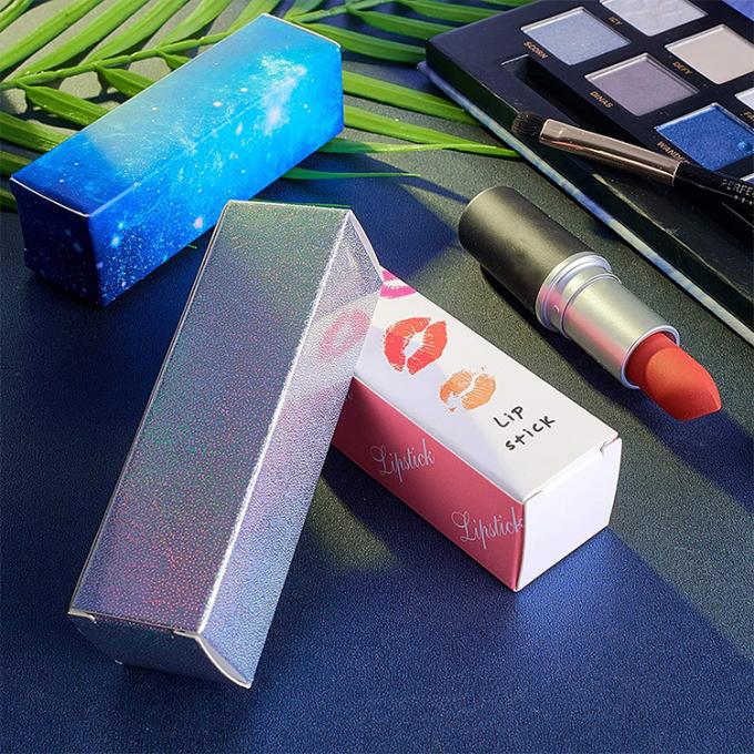 Logotipo Logotipo personalizado Boxes de lápiz labial Diy Reutilizable Gloss de labios Caja de almacenamiento de tubos de papel cosmético 5