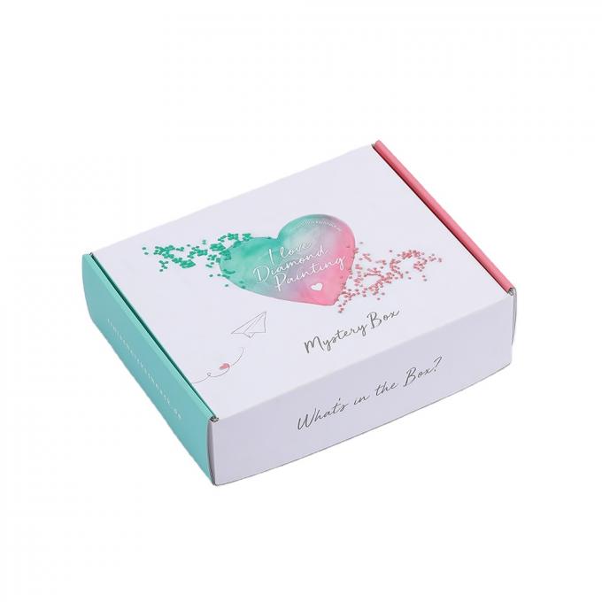 Impresión de logotipos personalizados Caja de misterio ecológica, embalaje ondulado, envío de correo 8