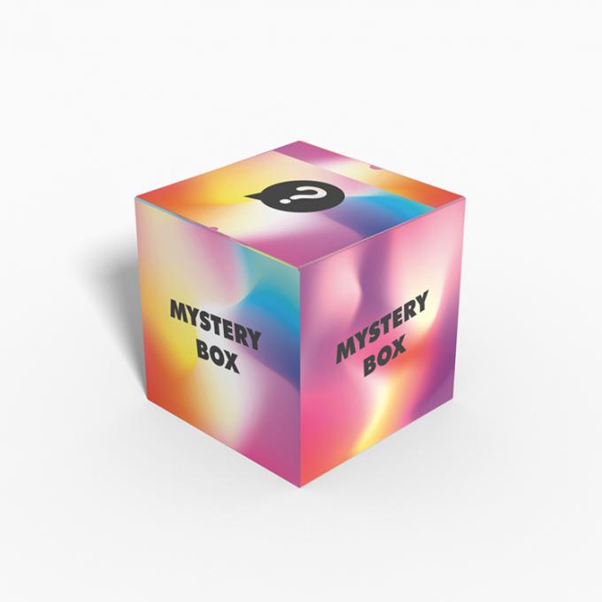 Regalo personalizado plegable secreto caja misteriosa caja de papel innovador paquete vacío 6