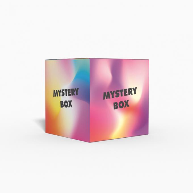 Regalo personalizado plegable secreto caja misteriosa caja de papel innovador paquete vacío 7