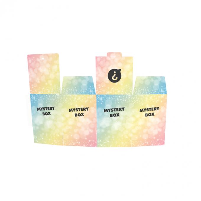 Logotipo personalizado Impresión de papel recubierto de color Embalaje regalo sorpresa Caja misteriosa plegable 5