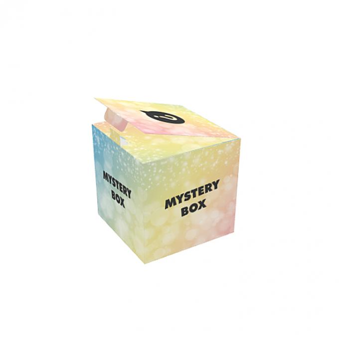 Logotipo personalizado Impresión de papel recubierto de color Embalaje regalo sorpresa Caja misteriosa plegable 1