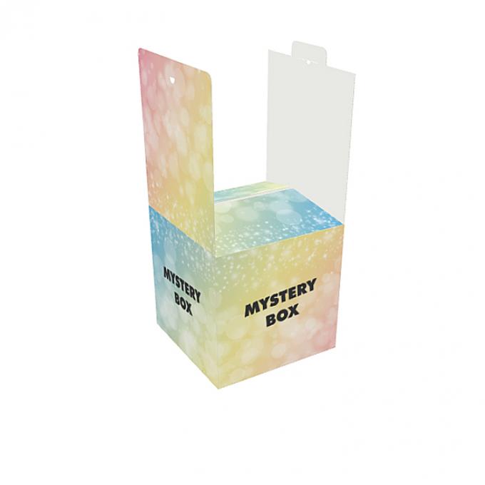 Logotipo personalizado Impresión de papel recubierto de color Embalaje regalo sorpresa Caja misteriosa plegable 3