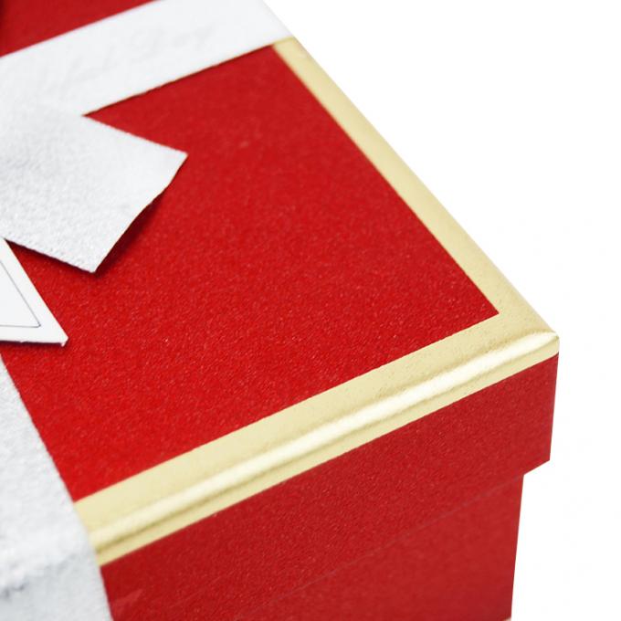 Caja de papel personalizada de cartón cuadrado de corte a presión para envases de regalo de joyería con tapa de cinta 4