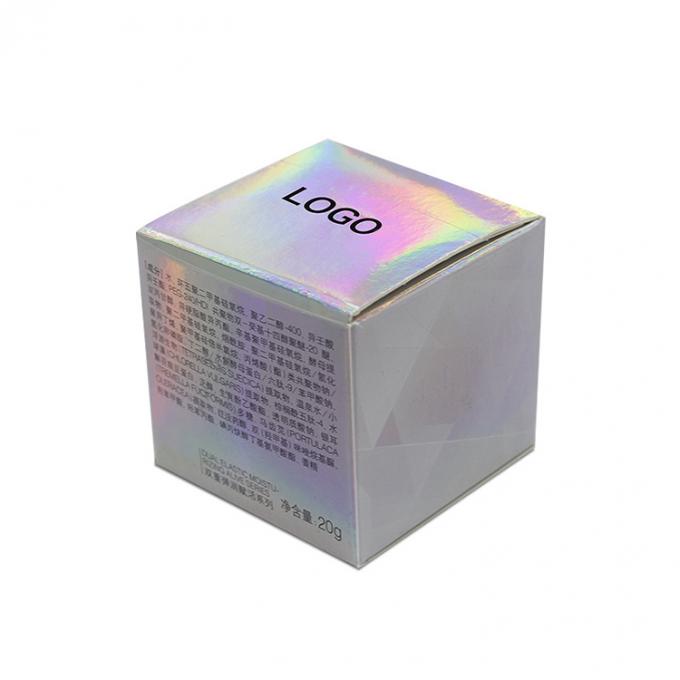 Papel vacío no tóxico para el cuidado de la piel, crema facial, caja de embalaje CMYK Impresión a color Pantone 7